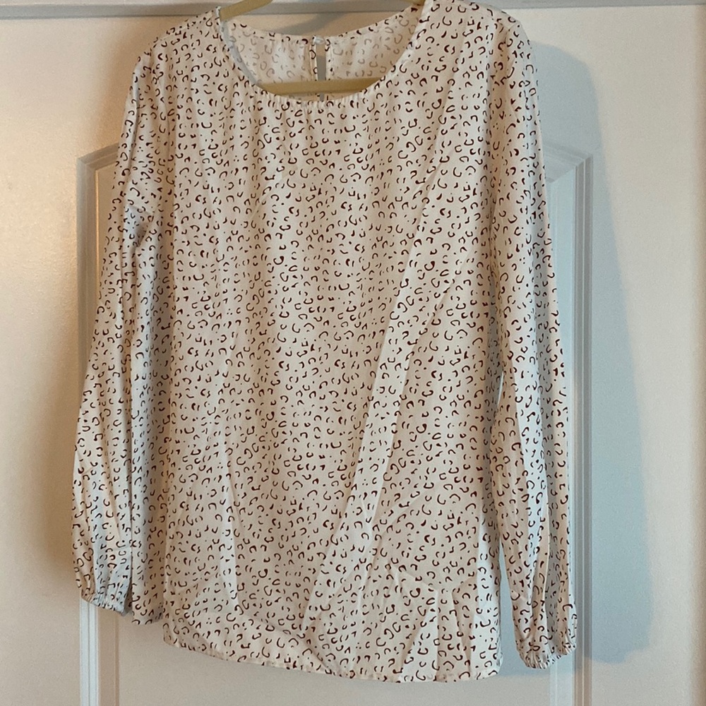 Cheetah print dress shirt